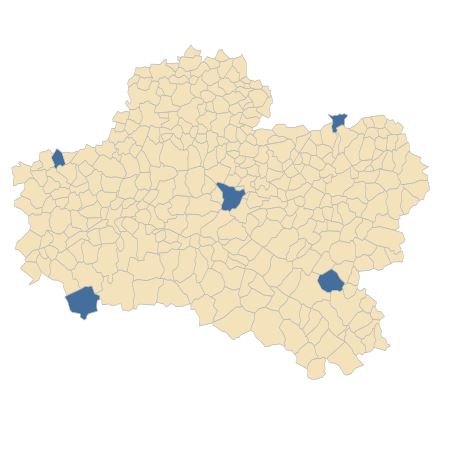 Répartition de Verbascum nigrum L. dans le Loiret