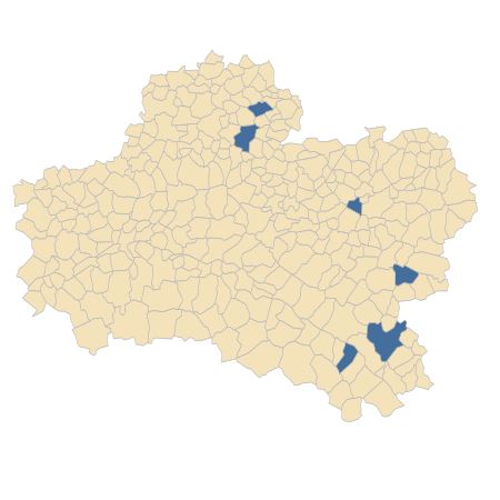 Répartition de Poa pratensis L. subsp. pratensis dans le Loiret