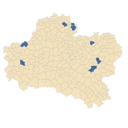 Répartition de Erigeron acris L. dans le Loiret