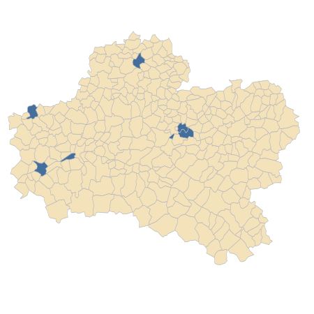 Répartition de Bolboschoenus maritimus (L.) Palla dans le Loiret