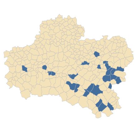 Répartition de Brassica napus L. dans le Loiret