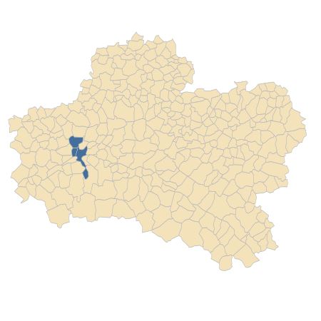 Répartition de Brassica nigra (L.) W.D.J.Koch dans le Loiret