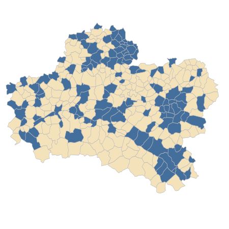 Répartition de Bromopsis erecta (Huds.) Fourr. dans le Loiret