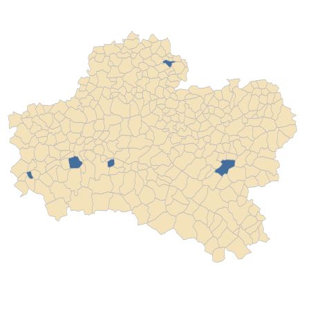 Répartition de Bromopsis inermis (Leyss.) Holub dans le Loiret