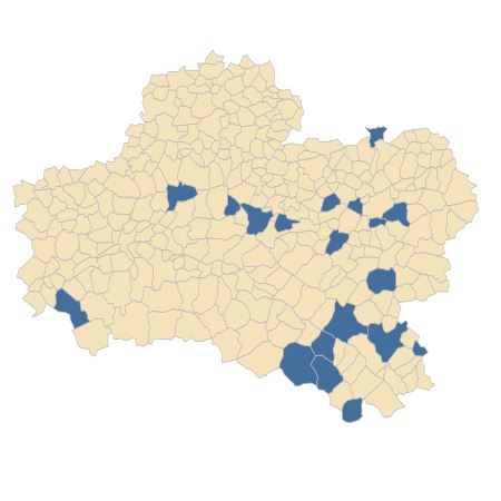 Répartition de Bromus racemosus L. dans le Loiret