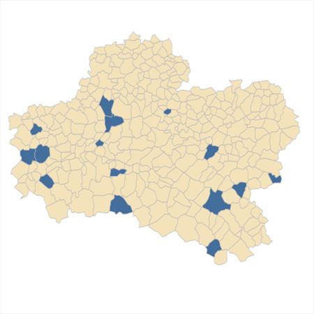 Répartition de Bromus secalinus L. dans le Loiret