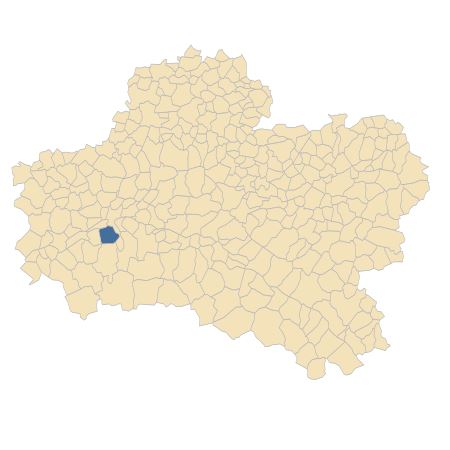 Répartition de Anisantha rubens (L.) Nevski dans le Loiret