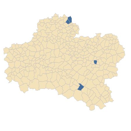 Répartition de Apera interrupta (L.) P.Beauv. dans le Loiret