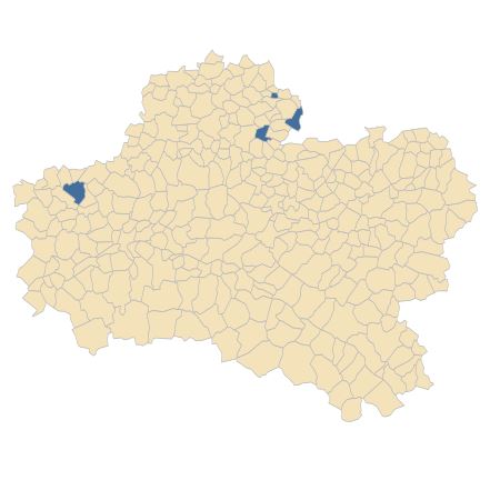 Répartition de Bunium bulbocastanum L. dans le Loiret