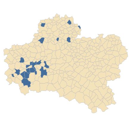 Répartition de Calendula arvensis L. dans le Loiret