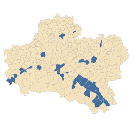 Répartition de Carduus crispus L. dans le Loiret