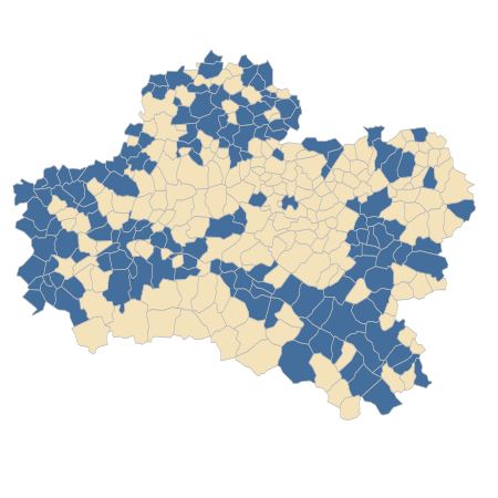 Répartition de Carduus nutans L. dans le Loiret