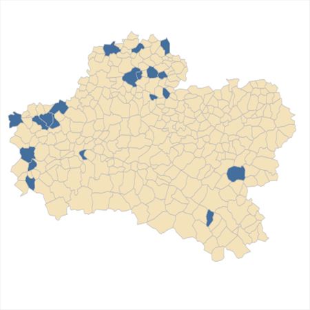 Répartition de Carduus tenuiflorus Curtis dans le Loiret