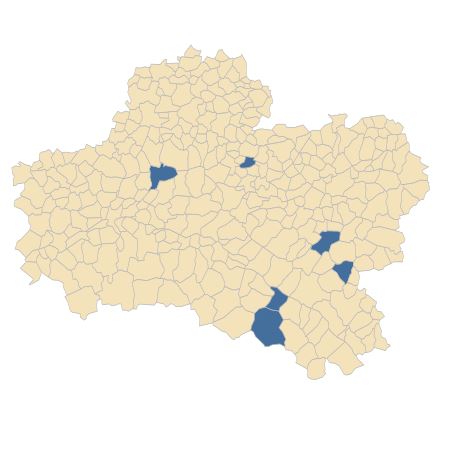 Répartition de Carex distans L. dans le Loiret