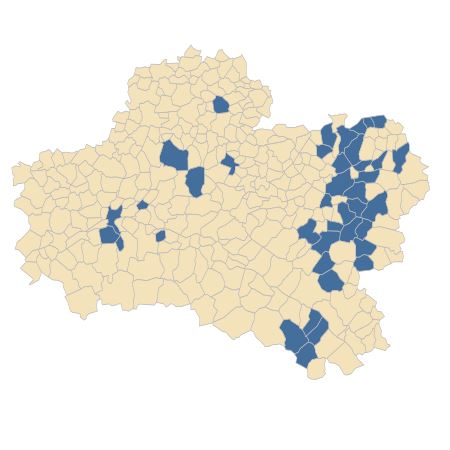 Répartition de Clinopodium nepeta (L.) Kuntze dans le Loiret