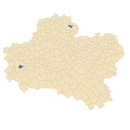 Répartition de Crocus sativus L. dans le Loiret