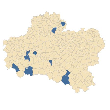 Répartition de Carex pairae F.W.Schultz dans le Loiret