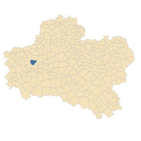 Répartition de Doronicum plantagineum L. dans le Loiret