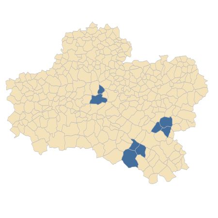 Répartition de Carex pulicaris L. dans le Loiret