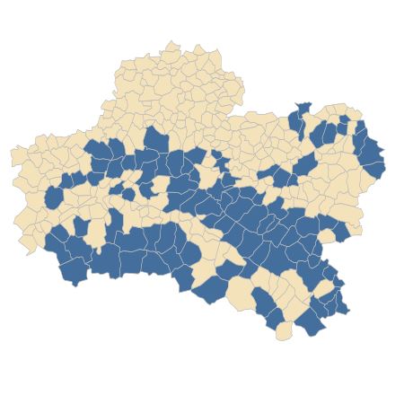 Répartition de Carex vesicaria L. dans le Loiret