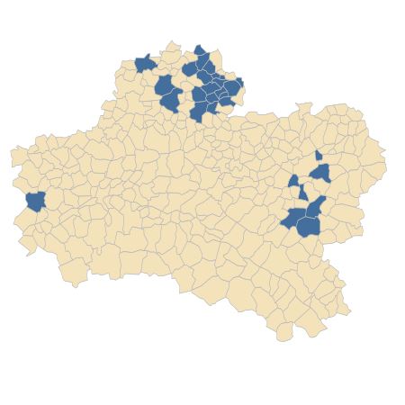 Répartition de Carthamus mitissimus L. dans le Loiret