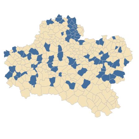 Répartition de Catapodium rigidum (L.) C.E.Hubb. dans le Loiret