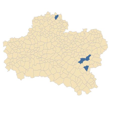 Répartition de Adonis annua L. dans le Loiret