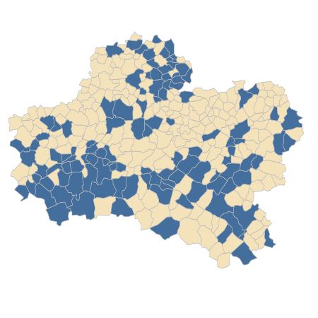 Répartition de Cerastium brachypetalum Desp. ex Pers. dans le Loiret