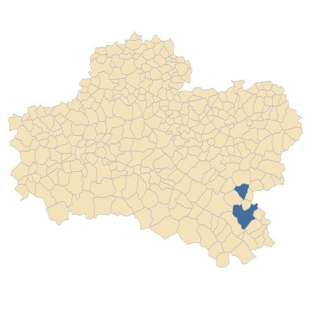 Répartition de Groenlandia densa (L.) Fourr. dans le Loiret