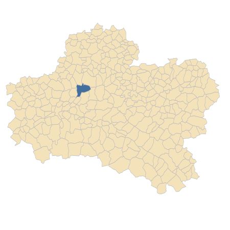 Répartition de Hippuris vulgaris L. dans le Loiret