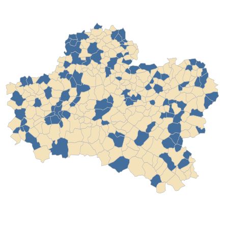 Répartition de Chaenorhinum minus (L.) Lange dans le Loiret