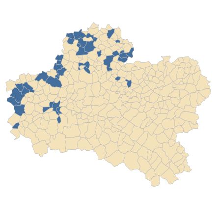 Répartition de Chenopodium vulvaria L. dans le Loiret