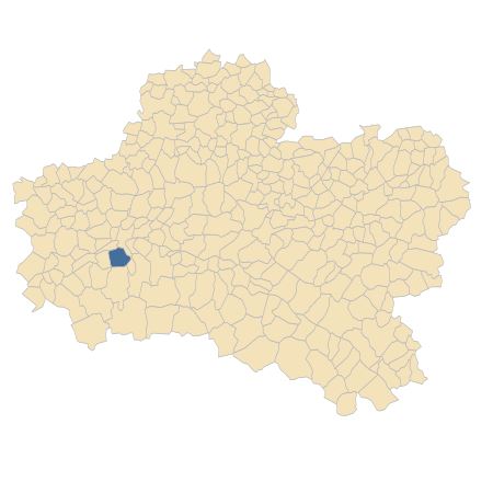 Répartition de Laserpitium latifolium L. dans le Loiret