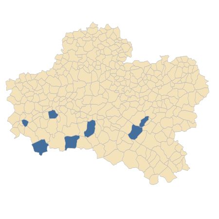 Répartition de Leontodon saxatilis Lam. subsp. saxatilis dans le Loiret