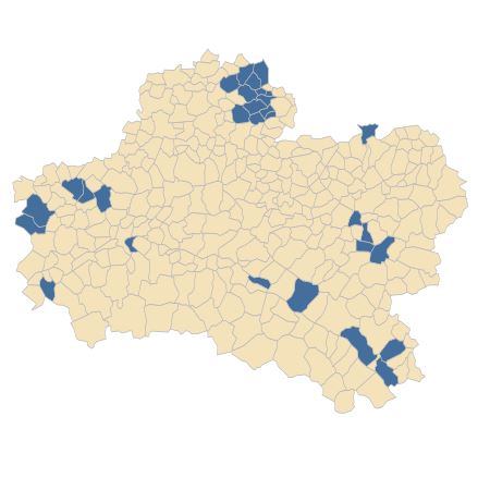 Répartition de Clinopodium acinos (L.) Kuntze dans le Loiret