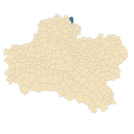 Répartition de Lonicera caprifolium L. dans le Loiret
