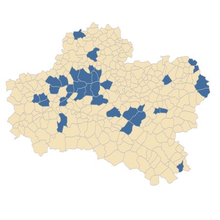 Répartition de Convallaria majalis L. dans le Loiret