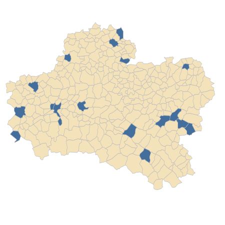 Répartition de Medicago orbicularis (L.) Bartal. dans le Loiret