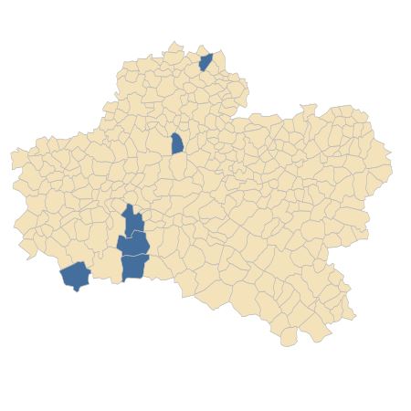 Répartition de Valerianella locusta (L.) Laterr. f. locusta  dans le Loiret