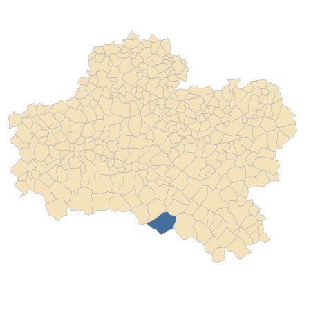 Répartition de Najas marina L. subsp. marina dans le Loiret