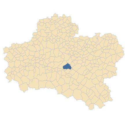 Répartition de Oenanthe crocata L. dans le Loiret