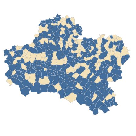 Répartition de Crepis setosa Haller f. dans le Loiret