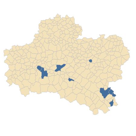 Répartition de Crypsis alopecuroides (Piller & Mitterp.) Schrad. dans le Loiret