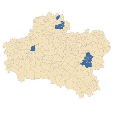 Répartition de Cytisus lotoides Pourr. dans le Loiret