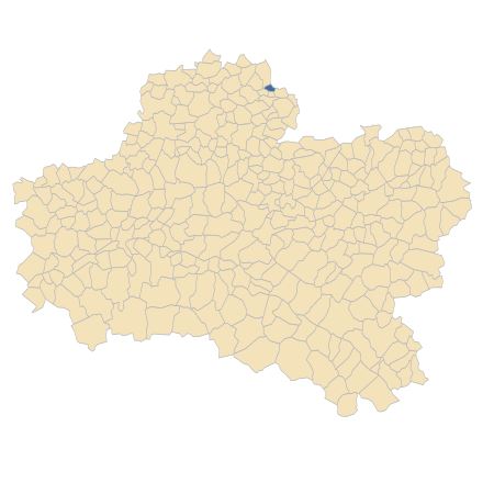 Répartition de Prunus domestica subsp. insititia (L.) Bonnier & Layens dans le Loiret