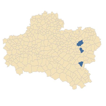 Répartition de Dactylorhiza praetermissa (Druce) Soó dans le Loiret