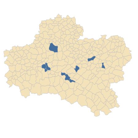 Répartition de Dianthus carthusianorum L. dans le Loiret