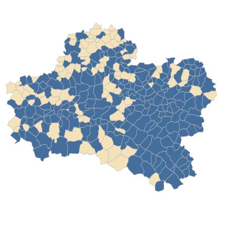 Répartition de Dipsacus fullonum L. dans le Loiret