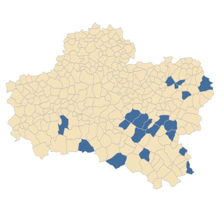 Répartition de Dryopteris affinis (Lowe) Fraser-Jenk. dans le Loiret