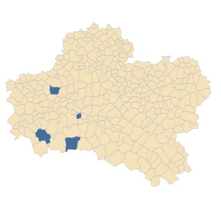 Répartition de Elatine alsinastrum L. dans le Loiret